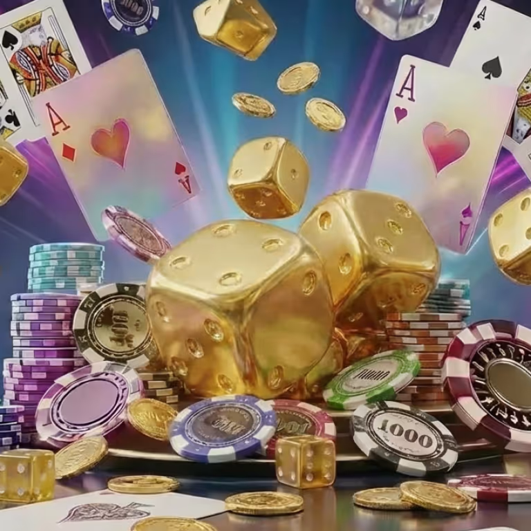 Rainbet Casino featuring a roulette wheel surrounded by coins and a glowing light.